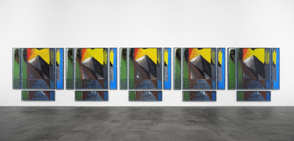 Markus Lüpertz Gegen Abend besetzen Störche Lüpolis, 1977, Installationsansicht MKM 2016; Sammlung Ströher, Darmstadt © VG Bild-Kunst, Bonn 2016 Foto: Henning Krause, Köln